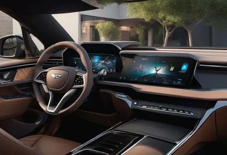 Genesis GV90's Motorized Display Raises the Bar for In-Car Entertainment