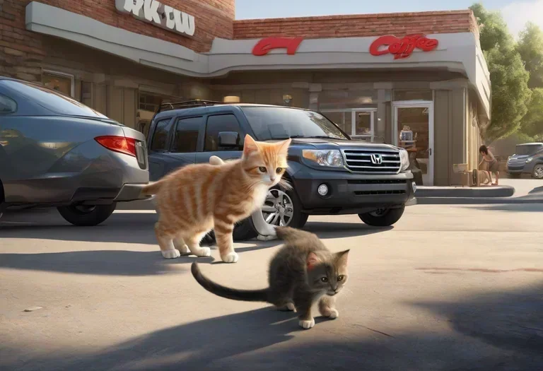 Tow Truck Drivers Dismantle Honda At Drive-Through To Save Trapped Kitten